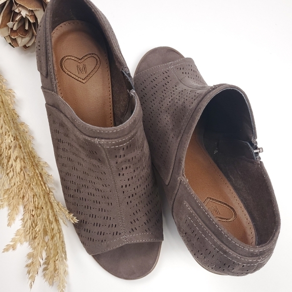 Madeline Brown Open Toe Ankle Boots Size 6½m - Picture 8 of 8